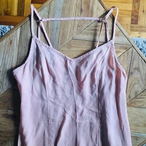 NWOT Abercrombie Strappy Midi Salmon Dress